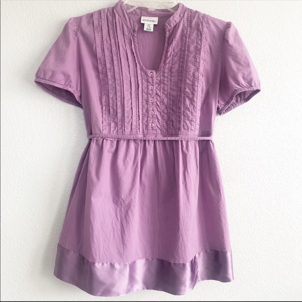 Motherhood Maternity Lavender Top w Elastic Waist